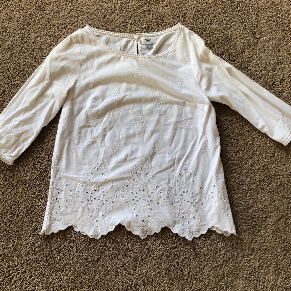 White delicate shirt